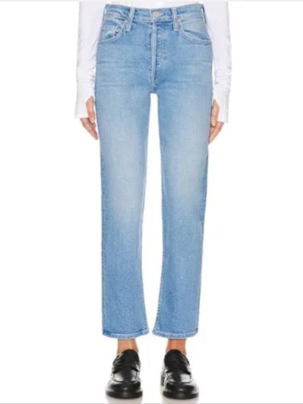 Mother The Tomcat Flood Light Wash Jeans In Going Dutch